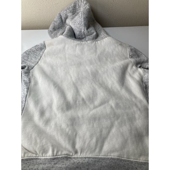 Abercrombie & Fitch Hoodie Womens White And Gray Large Full Zip Fleece - Picture 2 of 13